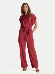 Swing Kombinezon 3AG01000 Czerwony Loose Fit. Czerwone sukienki damskie Swing, bez wzorów, z syntetyku, bez ramiączek. Za 419.99 zł.