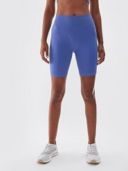 4F Szorty sportowe w kolorze niebieskim rozmiar: XS/S. Niebieskie spodenki sportowe damskie 4F, s, bez wzorów, z materiału, z podwyższonym stanem, outdoorowe. Za 43.88 zł.