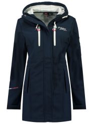 Geographical Norway Kurtka softshellowa "Tocean" w kolorze granatowym rozmiar: M. Niebieskie kurtki sportowe damskie Geographical Norway, m, bez wzorów, bez kaptura. Za 188.85 zł.