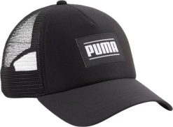 Czapka z daszkiem unisex Puma Ess Trucker. Czarne czapki z daszkiem damskie Puma, bez wzorów, z materiału. Za 69.00 zł.