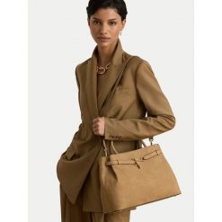 Torebka LAUREN RALPH LAUREN. Brązowe kuferki damskie Lauren Ralph Lauren, bez dodatków. Za 2,399.00 zł.