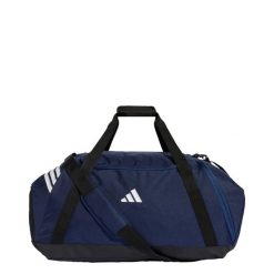 TORBA TIRO DUFFLE LARGE. Białe torby sportowe Adidas, bez wzorów, z materiału, duże. Za 199.00 zł.