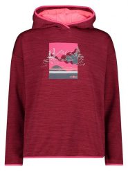 CMP Bluza polarowa w kolorze czerwonym rozmiar: 46. Czerwone bluzy damskie CMP, bez wzorów, z materiału, bez kaptura. Za 100.99 zł.