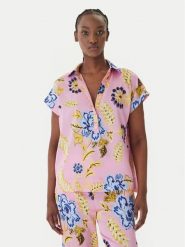 LOLA CASADEMUNT Bluza LS2615063 Różowy Regular Fit. Czerwone bluzy damskie LOLA CASADEMUNT, xs, bez wzorów, z syntetyku, bez kaptura. Za 417.99 zł.