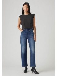 Levi's Dżinsy - Regular fit - w kolorze granatowym rozmiar: W26/L27. Niebieskie jeansy damskie Levi's, z podwyższonym stanem. Za 214.70 zł.
