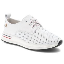 Półbuty damskie Artiker, cholewka ze skóry naturalnej licowej klasyczne wiązanie sportowy fason, białe, 54C1760. Białe półbuty damskie Artiker, bez wzorów, ze skóry, bez obcasa, bez zapięcia. Za 189.00 zł.
