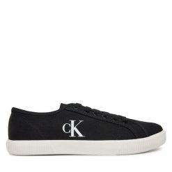 Tenisówki Calvin Klein Jeans. Białe trampki damskie Calvin Klein Jeans, bez wzorów, z jeansu, bez zapięcia. Za 209.99 zł.