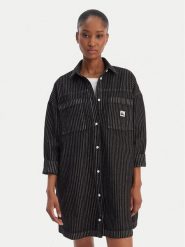 Quiksilver Sukienka koszulowa Iced Age EQWWD03120 Szary Oversize. Szare sukienki damskie Quiksilver, bez wzorów, z bawełny, bez ramiączek. Za 239.99 zł.