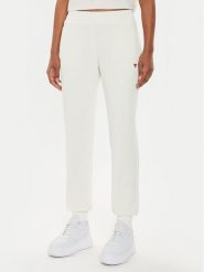Guess Spodnie dresowe V4YB08 KCAY2 Écru Regular Fit. Spodnie dresowe damskie Guess, xs, z aplikacjami, z dresówki. Za 259.99 zł.