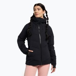 Kurtka snowboardowa damska ROXY Dusk Warmlink. Czarne kurtki damskie Roxy, na zimę, xl, bez wzorów, bez kaptura. Za 1,049.00 zł.
