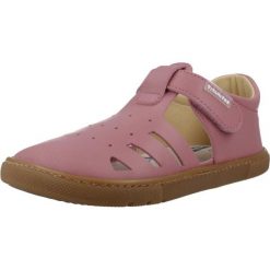 Sandały TITANITOS L540 RAIMUNDO Rose. Czerwone sandały damskie TITANITOS, bez wzorów, ze skóry, bez obcasa, bez zapięcia. Za 219.99 zł.