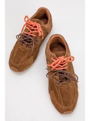 Trendyol Skórzane sneakersy w kolorze jasnobrązowym rozmiar: 37. Brązowe obuwie sportowe damskie Trendyol, bez zapięcia. Za 260.99 zł.