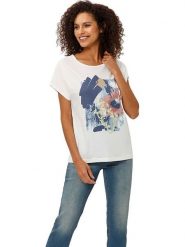 Heine Koszulka w kolorze kremowym rozmiar: 36. Brązowe koszulki damskie Heine, bez wzorów, bez kołnierzyka, bez ramiączek. Za 56.79 zł.