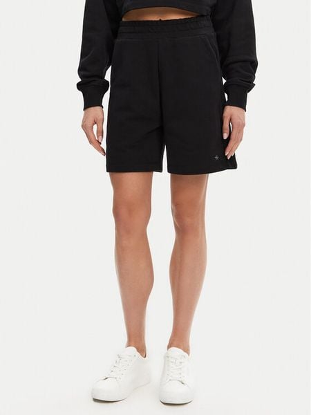 Calvin Klein Jeans Szorty sportowe J20J225221 Czarny Relaxed Fit. Czarne spodenki sportowe damskie Calvin Klein Jeans, xs, bez wzorów, z bawełny. Za 179.99 zł.