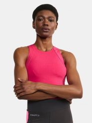 Craft Top sportowy "ADV Hit" w kolorze różowym rozmiar: L. Różowe koszulki sportowe damskie Craft, l, bez wzorów, z materiału, bez ramiączek, outdoorowe. Za 104.99 zł.