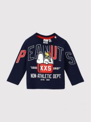Original Marines Bluzka PEANUTS DCPV0239NM Granatowy Regular Fit. Niebieskie t-shirty i koszulki chłopięce Original Marines, bez wzorów, z bawełny, bez kołnierzyka, bez ramiączek. Za 69.99 zł.