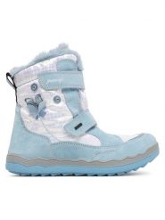 Primigi Śniegowce GORE-TEX 2380766 D Niebieski jasny. Niebieskie kozaki dziewczęce Primigi, bez wzorów, z gore-texu, bez obcasa, bez zapięcia. Za 439.99 zł.