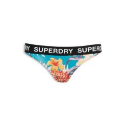 Klasyczne figi damskie do kostiumów kąpielowych Superdry. Niebieskie figi Superdry, bez wzorów, z elastanu. Za 159.35 zł.