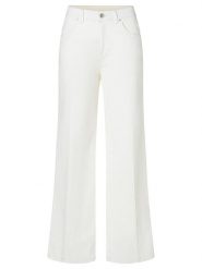 Timezone Spodnie "Cora" w kolorze białym rozmiar: W26/L30. Białe spodnie materiałowe damskie Timezone, bez wzorów, z materiału. Za 117.99 zł.