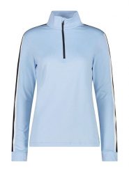 CMP Koszulka funkcyjna w kolorze błękitnym rozmiar: 40. Niebieskie koszulki damskie CMP, bez wzorów, bez kołnierzyka, bez ramiączek. Za 162.11 zł.