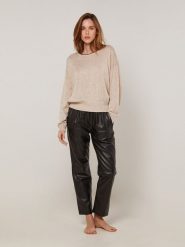 Rodier Sweter w kolorze beżowym rozmiar: M. Brązowe swetry klasyczne damskie Rodier, m, bez kołnierzyka. Za 222.94 zł.