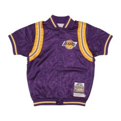 Koszulka NBA Los Angeles Lakers Authentic Jerry West 1969/70. Fioletowe koszulki damskie Mitchell & Ness, bez wzorów, z poliesteru, bez kołnierzyka, bez ramiączek. Za 1,154.50 zł.