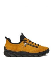 Rieker Sneakersy 55073-68 Żółty. Żółte obuwie sportowe damskie Rieker, z materiału, bez zapięcia. Za 349.99 zł.