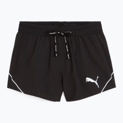 Spodenki do biegania damskie PUMA Raceday Ultrawave 3" Split. Czarne spodenki sportowe damskie Puma, na lato, l, bez wzorów, z materiału, do biegania. Za 182.99 zł.