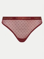 Tommy Hilfiger Stringi UW0UW05533 Czerwony. Czerwone stringi Tommy Hilfiger, bez wzorów, z syntetyku. Za 69.99 zł.