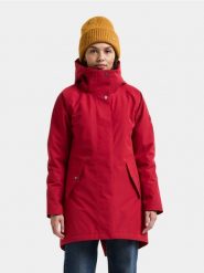 Didriksons Parka Kobiety czerwony, 36. Czerwone parki damskie Didriksons, bez kaptura. Za 1,249.95 zł.