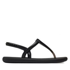 Sandały Ipanema. Czarne sandały damskie Ipanema, bez wzorów, bez obcasa, na płaskiej podeszwie, bez zapięcia. Za 139.99 zł.