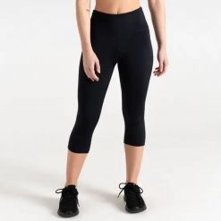 Leginsy damskie sportowe Dare 2B Influential 3/4. Czarne legginsy sportowe damskie Dare 2b, bez wzorów, z elastanu, na fitness i siłownię. Za 165.50 zł.