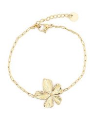 MOODE Bransoletka "Cassandre" z elementem ozdobnym rozmiar: onesize. Żółte bransoletki damskie MOODE, ze stali. Za 34.99 zł.