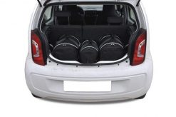 Torby Do Bagażnika Vw Up! 2011-2023 3Szt Kjust. Czarne torby podróżne KJUST, bez wzorów, z kauczuku. Za 690.00 zł.