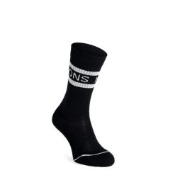 Skarpety turystyczne Mons Royale Signature Crew Sock. Czarne skarpetki damskie Mons Royale, bez wzorów. Za 97.99 zł.