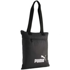 Torba Puma Phase Packable Tote 10L. Czarne torby sportowe Puma, bez wzorów, z materiału. Za 79.81 zł.
