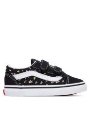 Vans Tenisówki Old Skool V VN000VB2HN11 Czarny. Czarne trampki dziewczęce Vans, bez wzorów, z materiału, bez zapięcia. Za 219.99 zł.