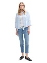 Tom Tailor Dżinsy - Slim fit - w kolorze niebieskim rozmiar: W29/L26. Niebieskie jeansy damskie Tom Tailor, z podwyższonym stanem. Za 100.99 zł.