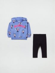OVS Komplet bluza i legginsy MINNIE 1843611 Fioletowy Regular Fit. Fioletowe bluzy dziewczęce OVS, bez wzorów, z bawełny, bez ramiączek, bez kaptura. Za 69.99 zł.