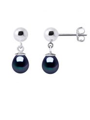 Pearl Addict Srebrne kolczyki-wkrętki z perłami rozmiar: onesize. Czarne kolczyki damskie Pearl Addict, z perłą, srebrne. Za 139.34 zł.
