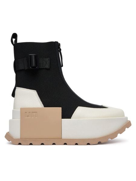 United Nude Botki Roko Bootie III 11044510165 Czarny. Czarne botki damskie United Nude, z materiału, bez obcasa, na płaskiej podeszwie, bez zapięcia. Za 1,499.00 zł.