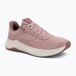 Buty treningowe damskie Under Armour Aurora 3 tourmaline pink/summit. Czerwone obuwie sportowe damskie Under Armour, bez zapięcia, na fitness i siłownię. Za 219.99 zł.