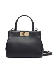Tommy Hilfiger Torebka Th Modern Mini Satchel AW0AW18726 Czarny. Czarne torebki klasyczne damskie Tommy Hilfiger, ze skóry, bez dodatków. Za 569.99 zł.