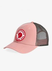 Czapka z daszkiem Fjallraven 1960 Logo Langtradarkeps. Czerwone czapki z daszkiem damskie Fjällräven, na lato, bez wzorów, z bawełny. Za 233.00 zł.