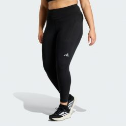 Legginsy do biegania adi365 Climacool AOP 7/8 (Plus Size). Czarne legginsy damskie Adidas, plus size, bez wzorów. Za 279.00 zł.