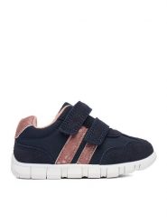 DeeZee Sneakersy CEO-CM251131-1 Granatowy. Niebieskie buty sportowe dziewczęce DeeZee, ze skóry, bez zapięcia. Za 89.99 zł.