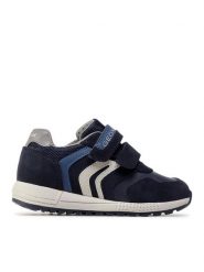 Geox Sneakersy J Alben B. E J049EE 022BC CF44K S Granatowy. Niebieskie buty sportowe chłopięce Geox, ze skóry, bez zapięcia. Za 179.99 zł.