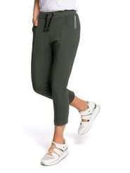 Made of emotion Spodnie dresowe w kolorze khaki rozmiar: M. Brązowe spodnie dresowe damskie Made Of Emotion, m, bez wzorów, z dresówki. Za 139.95 zł.