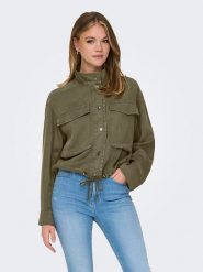 ONLY Kurtka przejściowa w kolorze khaki rozmiar: L. Brązowe kurtki damskie Only, l, bez wzorów, z lyocellu, bez kaptura. Za 136.13 zł.