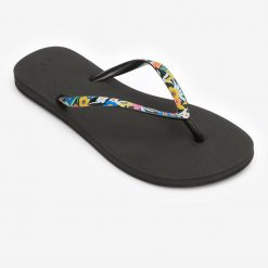 Japonki damskie Olaian 500 Little Azae. Czarne klapki damskie OLAIAN, bez wzorów, bez obcasa, bez zapięcia. Za 54.99 zł.